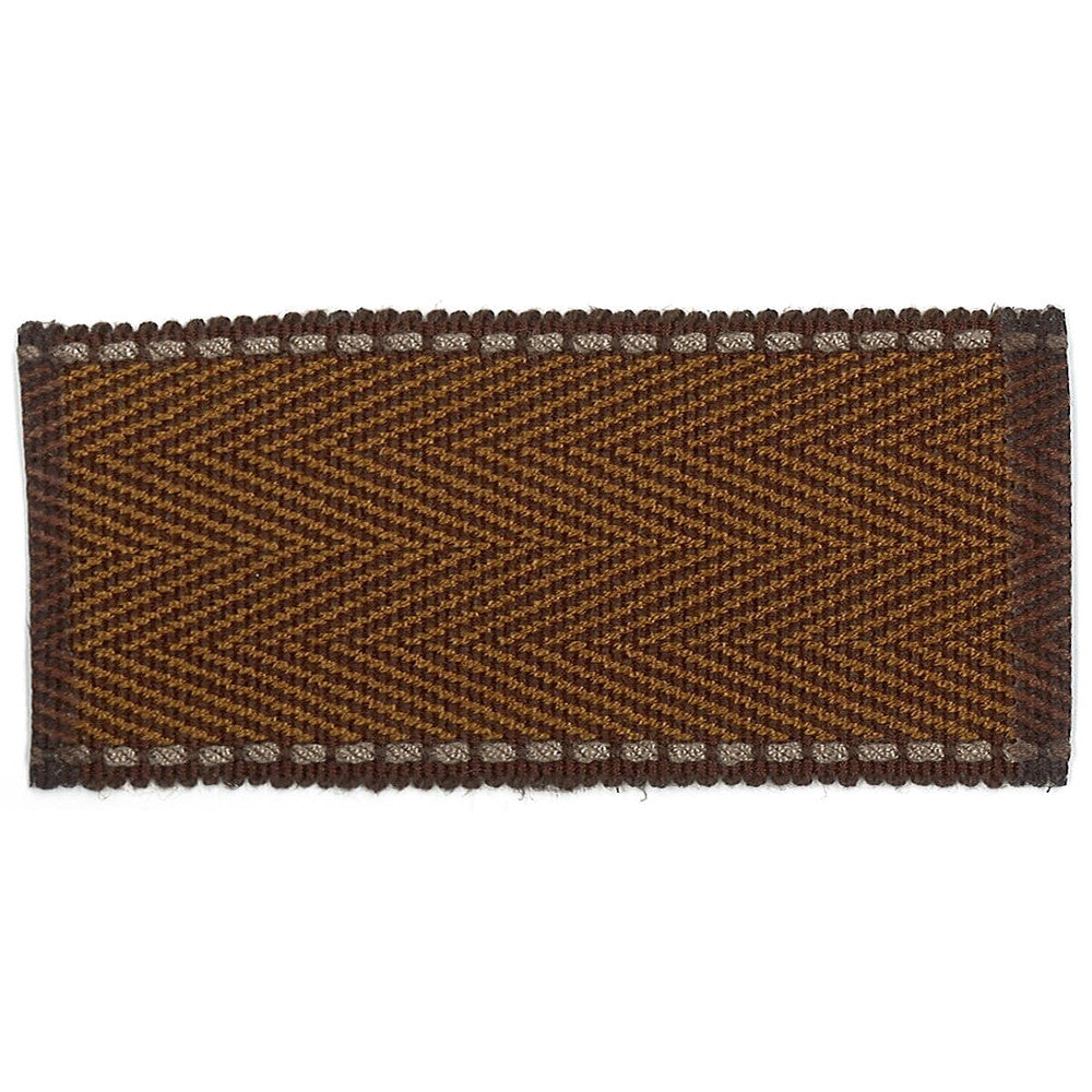 Hudson 5 Coffee by Stout Designer Trim Accents Tapes & Borders 100% Spun Viscose CHINA Horizontal: 0 and Vertical: 0 1.75 in - Swanky Fabrics -