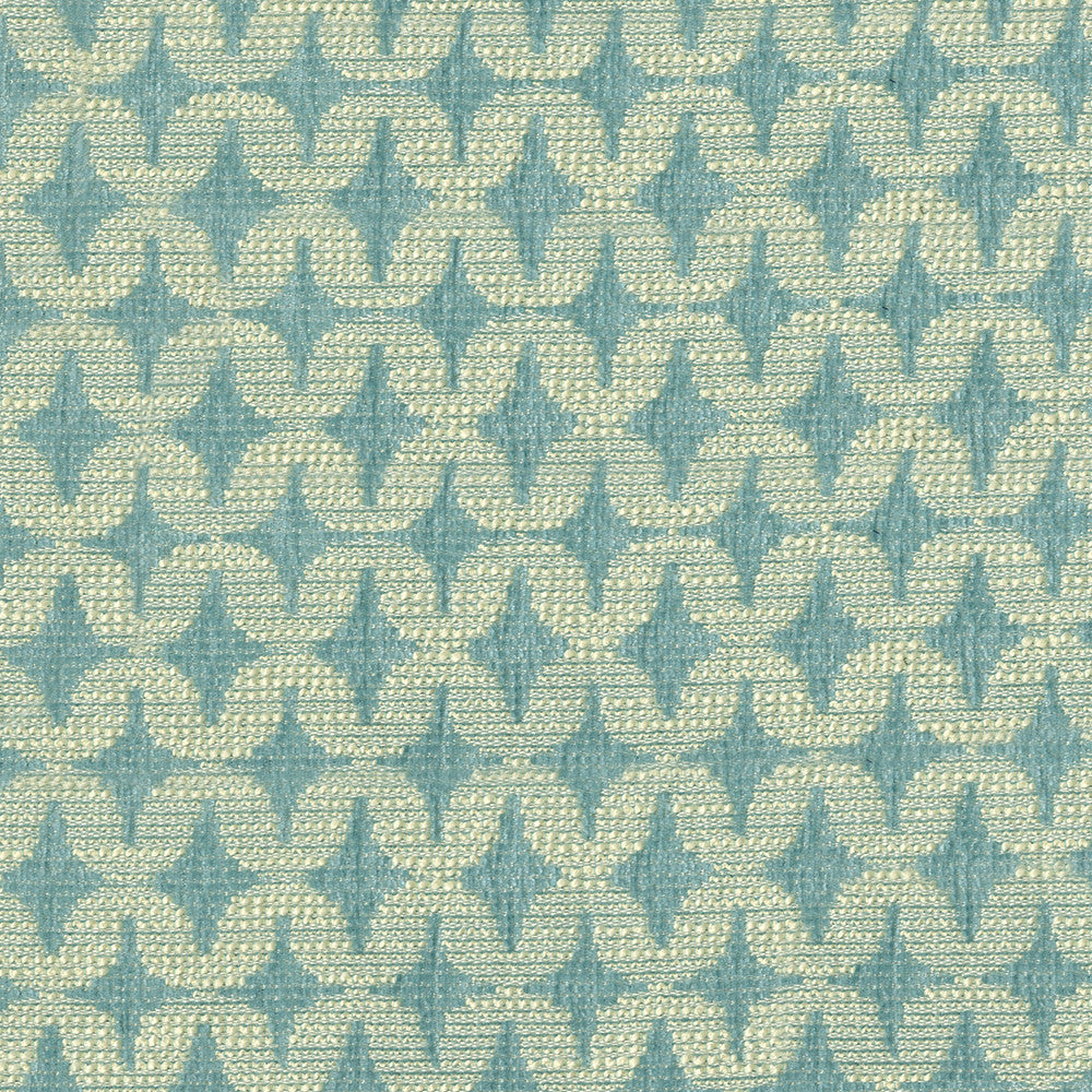 Hyle 34 Turquoise by ABBEYSHEA Designer Fabric 100% Polyester China 60,000 Double Rubs (Wyzenbeek) </p><p>Repeat: Horizontal: 7.25" (18.42 cm) Up the Roll and Vertical: 1.25" (3.18 cm) Across the Roll 55" (140 cm) - Swanky Fabrics -