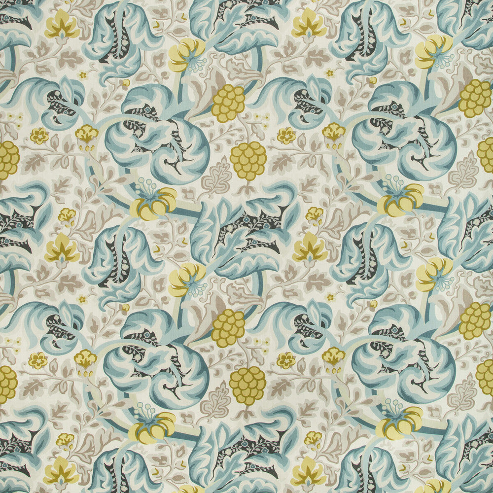 Hullabaloo Seafoam by Kravet Basics Designer Fabric BERMUDA COTTON - 90%;LINEN - 10% Pakistan MEDIUM Horizontal: 27 and Vertical: 25.25 54 - Swanky Fabrics -