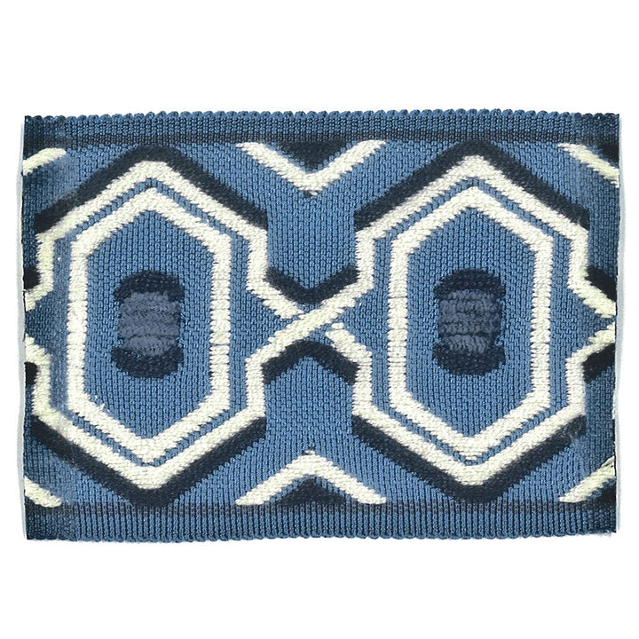 Humor 1 Blue by Stout Designer Trim NEW WORLD TRIM VOLUME II 100%SVI CHINA CATB 117-2013 WYZENBEEK 51 000 DOUBLE RUB WEAR TEST (HEAVY DUTY) Horizontal: 1.750 and Vertical: 0.000 2.75 in - Swanky Fabrics -