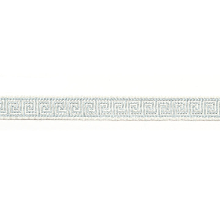 Hellenic Key Jacquard Tape Mist by Europatex Designer Fabric Hellenic 76% Fibranne, 24% Rayon 0.56 inches - Swanky Fabrics -