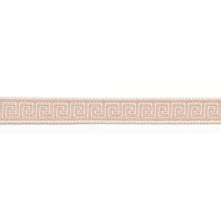Hellenic Key Jacquard Tape Ballet Pink by Europatex Designer Fabric Hellenic 76% Fibranne, 24% Rayon 0.56 inches - Swanky Fabrics -