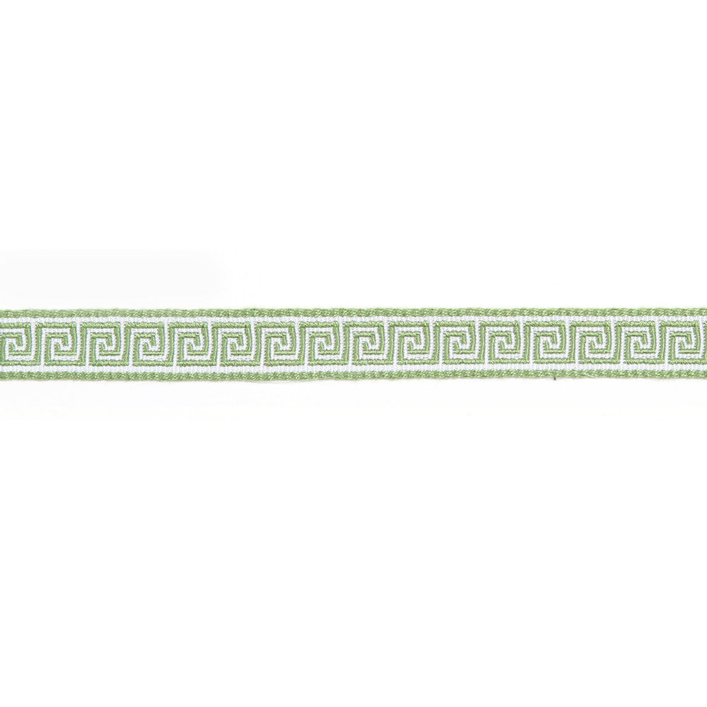 Hellenic Key Jacquard Tape Kiwi by Europatex Designer Fabric Hellenic 76% Fibranne, 24% Rayon 0.56 inches - Swanky Fabrics -