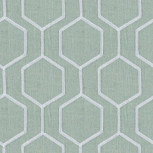 Europatex Fabric Socrates Hexagono Sea Pearl