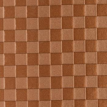 Hopscotch Copper Kettle SHP-003 by Nassimi Designer Fabric See sample 100% Vinyl USA or Imported Water-based cleaning agents and foam may be used for cleaning. Cleaning by a professional cleaning service is recommended.  54  - Swanky Fabrics -