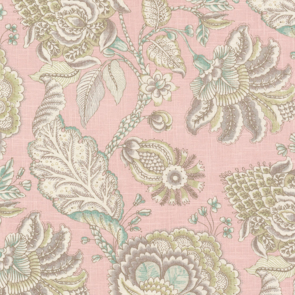 Iceberg 2 Camelia by Stout Designer Fabric RAINBOW LIBRARY GINGER/POPPY 55%LIN 45%SVI SOUTH KOREA Horizontal: 27.250 and Vertical: 24.125 55.5 in - Swanky Fabrics -