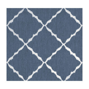 Kravet Fabric Ikat Strie Indigo