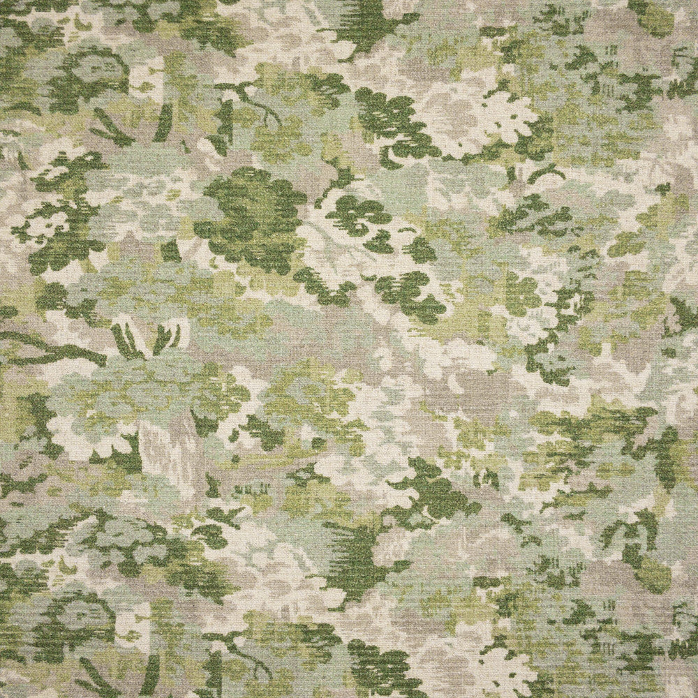 Imagine 1 Spring by Stout Designer Fabric COMFORTABLE LIVING SPRING/MOSS 39%LIN 35%COT 26%POL CHINA Horizontal: 26.250 and Vertical: 17.250 56 in - Swanky Fabrics -