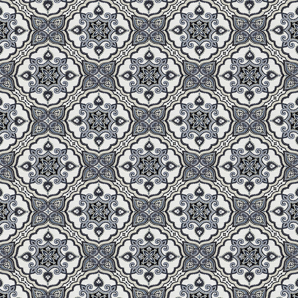 Canasta 3009 Indigo by ABBEYSHEA Designer Fabric N/A 100% Polyester China </p><p>Repeat: Horizontal: and Vertical: 59" (149 cm) - Swanky Fabrics -