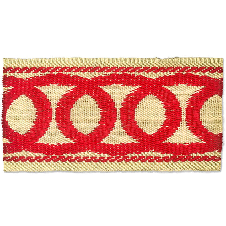 Improvise 3 Cherry by Stout Designer Trim Harmony Trim 57% Polyester 43% Spun Viscose CHINA Horizontal: 0 and Vertical: 0 2 in - Swanky Fabrics -