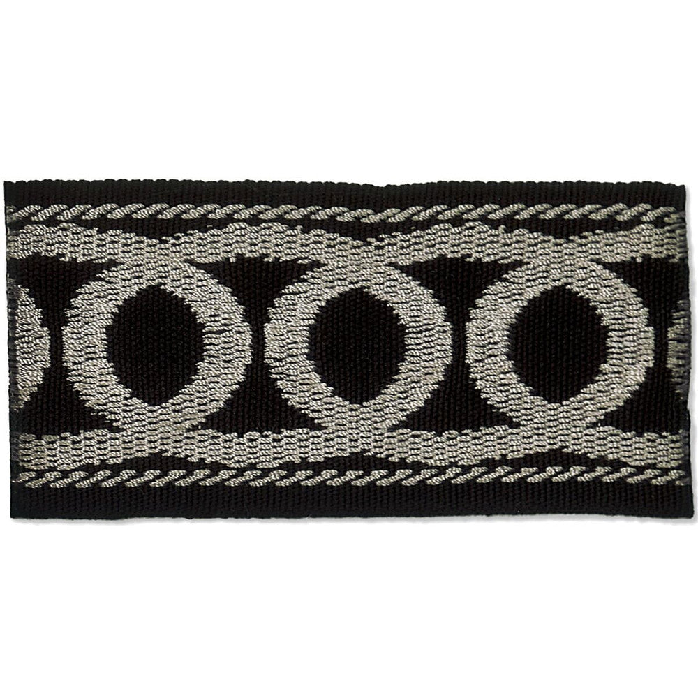 Improvise 5 Coal by Stout Designer Trim Harmony Trim 57% Polyester 43% Spun Viscose CHINA Horizontal: 0 and Vertical: 0 2 in - Swanky Fabrics -