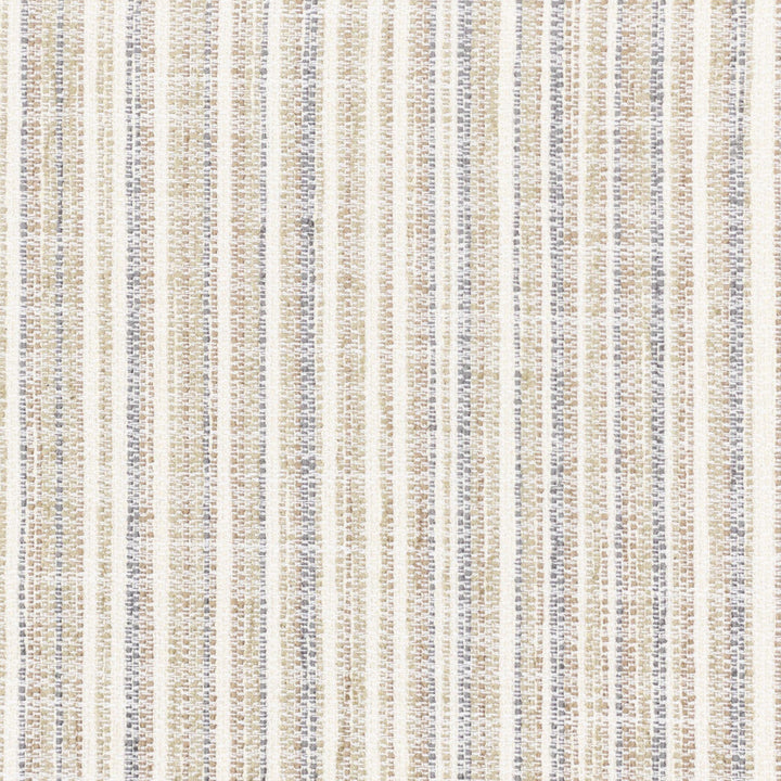 Inherit 1 Taupe by Stout Designer Fabric JUST STRIPES NATURAL/CHARCOAL 100%POL CHINA Horizontal: 0.000 and Vertical: 9.000 57 in - Swanky Fabrics -