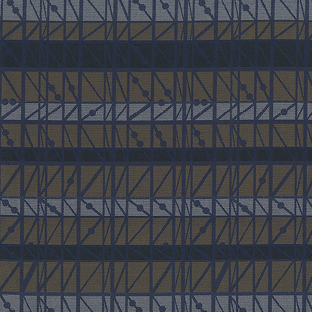 Intersect 308 Moody Blue by Crypton Designer Fabric 100% Polyester US 102,000 Double Rubs (Wyzenbeek) </p><p>Repeat: Horizontal: 11.8" (29.9 cm) Up the Roll and Vertical: 7.4" (18.8 cm) Across the Roll 54" (137 cm) - Swanky Fabrics -