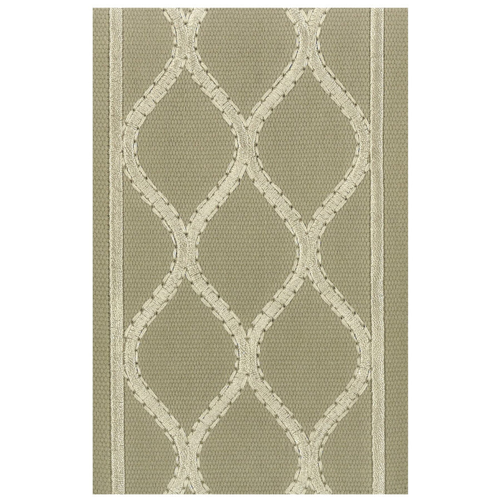 Intrigue 3 Natural by Stout Designer Trim Illumination Trim 100% Cotton 100% SVT INDIA Horizontal: 2.5 and Vertical: 0 4 in - Swanky Fabrics -