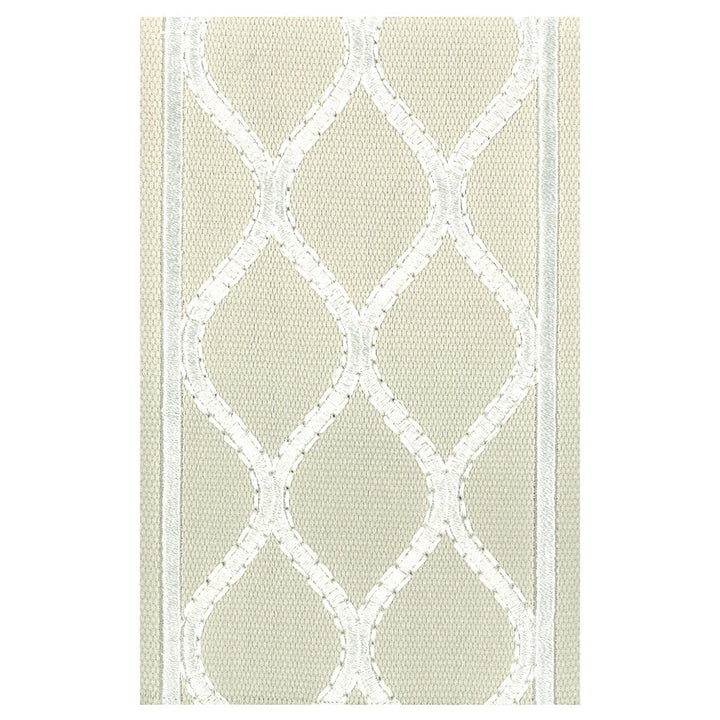 Intrigue 4 Oyster by Stout Designer Trim ILLUMINATION TRIM 100%COT 100%SVT INDIA Horizontal: 2.5 and Vertical: 0 4 in - Swanky Fabrics -