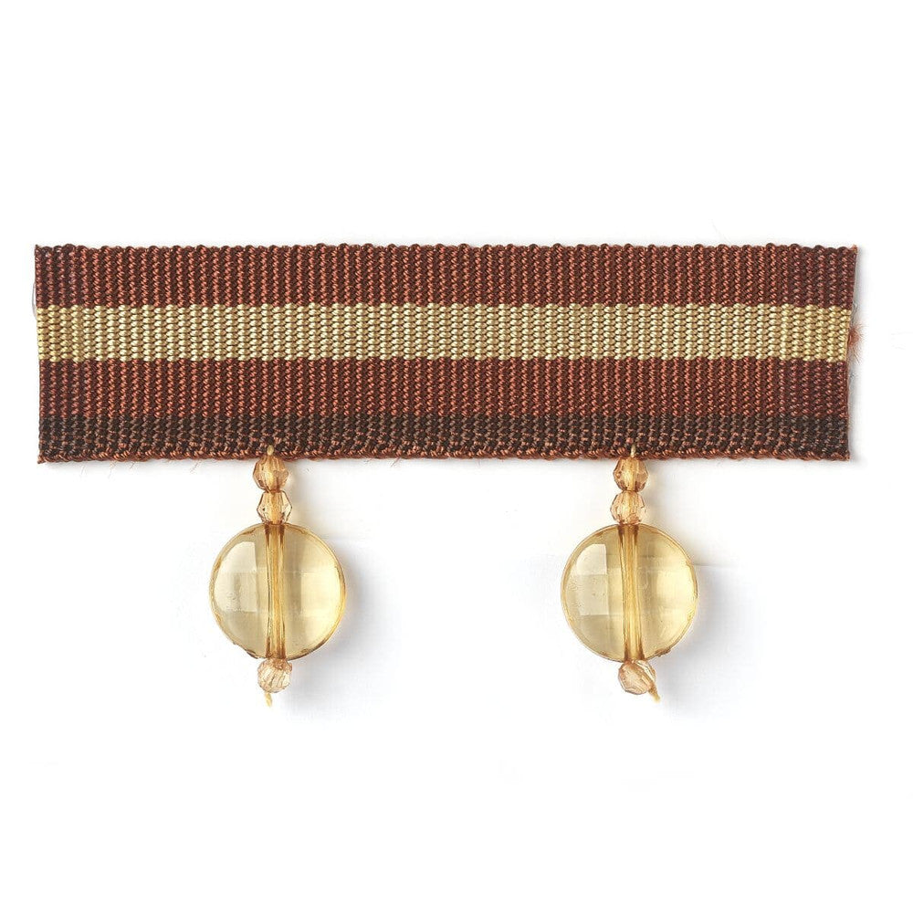 Issus 5 Bark by Stout Trim Stout Trim Issus 5 BarkTrim MYSTIQUE TRIM 100%SVI CHINA </p><p>Repeat: H: 0.000, V: 0.000 0.88 in - Fabric Carolina -