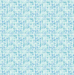 Izula Aqua by Norbar Designer Fabric PRISM CARNIVAL 100% COTTON DUCK INDIA 3 3/8"V 3 3/8"H 54 - Swanky Fabrics -