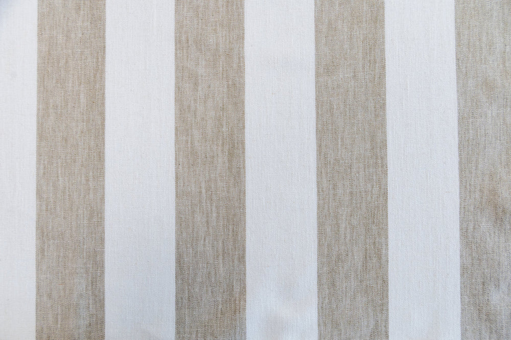 Matera Stripe Linen by Roth & Tompkins Fabric - 40% Polyester, 35% Cotton, 25% Linen - India - 100,000 - H: 4.125" - 54" - Fabric Carolina -