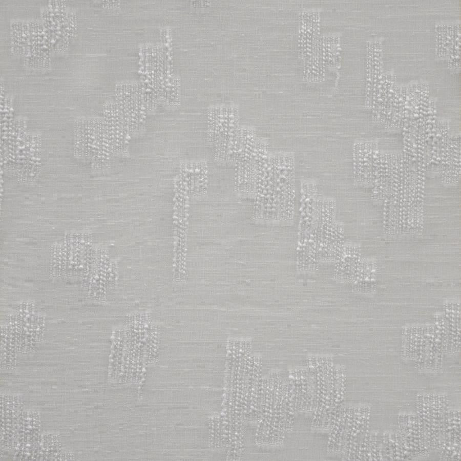Julep # 427 Cloud by Maxwell Designer Fabric Sheer Threads 100% POLYESTER TURKEY V-14.5" H -11.25" 119" - Swanky Fabrics -