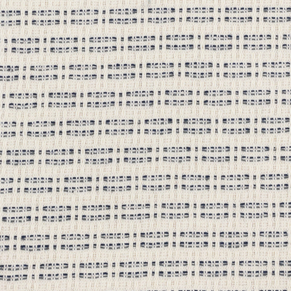 Jake 1 Slate by Stout Designer Fabric COMFORTABLE LIVING HAZE/NAVY 60%COT 40%POL USA Horizontal: 1.000 and Vertical: 1.375 56 in - Swanky Fabrics -