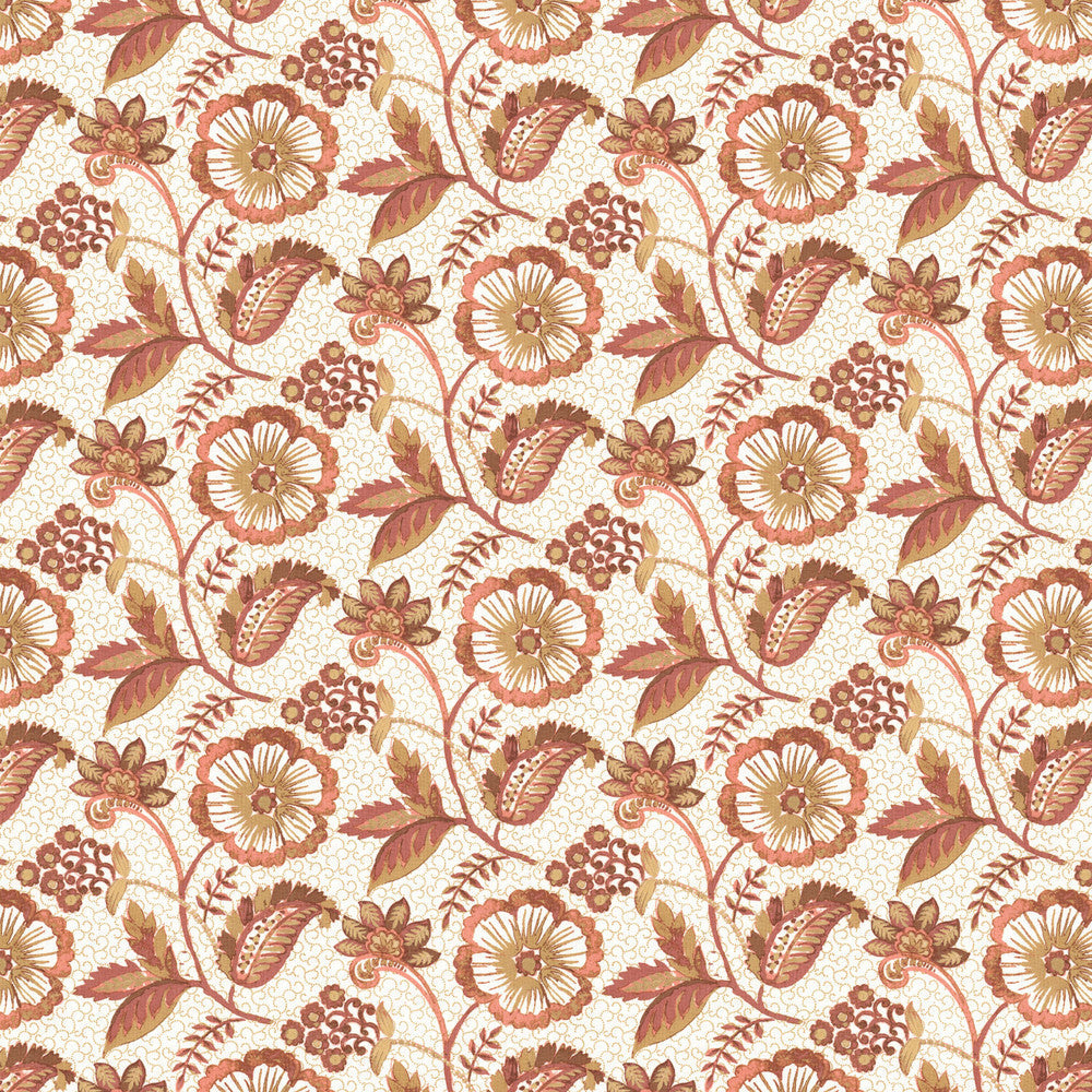 Jasmine 1 Russet by Stout Fabric Stout Fabric Jasmine 1 RussetFabric COMFORTABLE LIVING ROSEWOOD/PEONY 100%COT %VEMB INDIA </p><p>Repeat: H: 25.500, V: 15.500 54 in - Fabric Carolina -