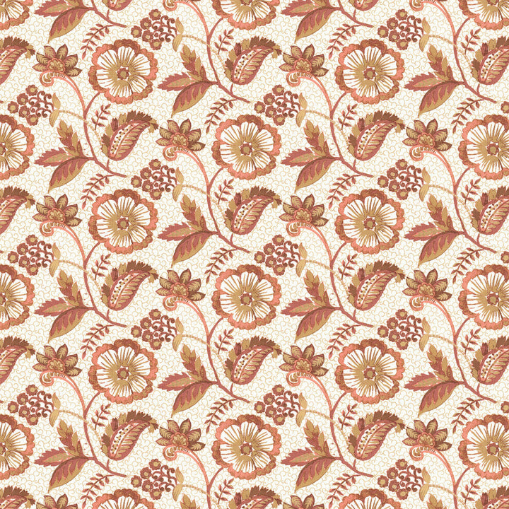 Jasmine 1 Russet by Stout Fabric Stout Fabric Jasmine 1 RussetFabric COMFORTABLE LIVING ROSEWOOD/PEONY 100%COT %VEMB INDIA </p><p>Repeat: H: 25.500, V: 15.500 54 in - Fabric Carolina -