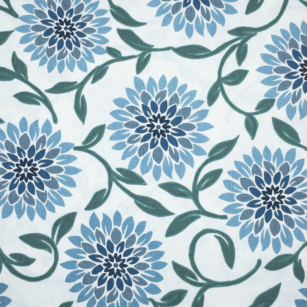 Jeanette 2 Lake by Stout Fabric Stout Fabric Jeanette 2 LakeFabric COMFORTABLE LIVING HAZE/NAVY 70%COT 25%POL 5%LIN %BEMB INDIA </p><p>Repeat: H: 27.000, V: 27.000 54 in - Fabric Carolina -