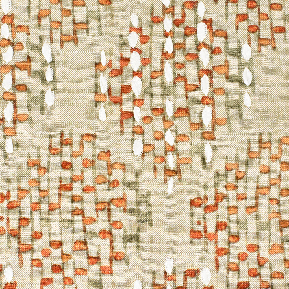 Jiggle 1 Spice by Stout Designer Fabric RAINBOW LIBRARY SUNSET/SPICE 70%COT 25%POL 5%LIN INDIA WYZENBEEK 50 000 DOUBLE RUB WEAR TEST (HEAVY DUTY) </p><p>Repeat: 6 54 in - Swanky Fabrics -