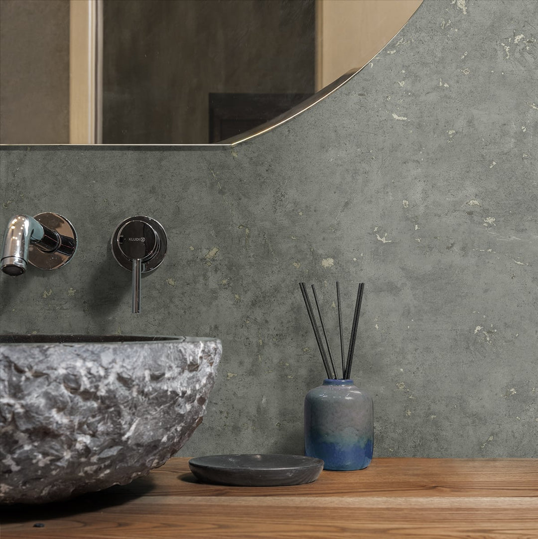 Hana Cliffside & Metallic Gold JP10207 by Seabrook Designs Designer Wallpaper