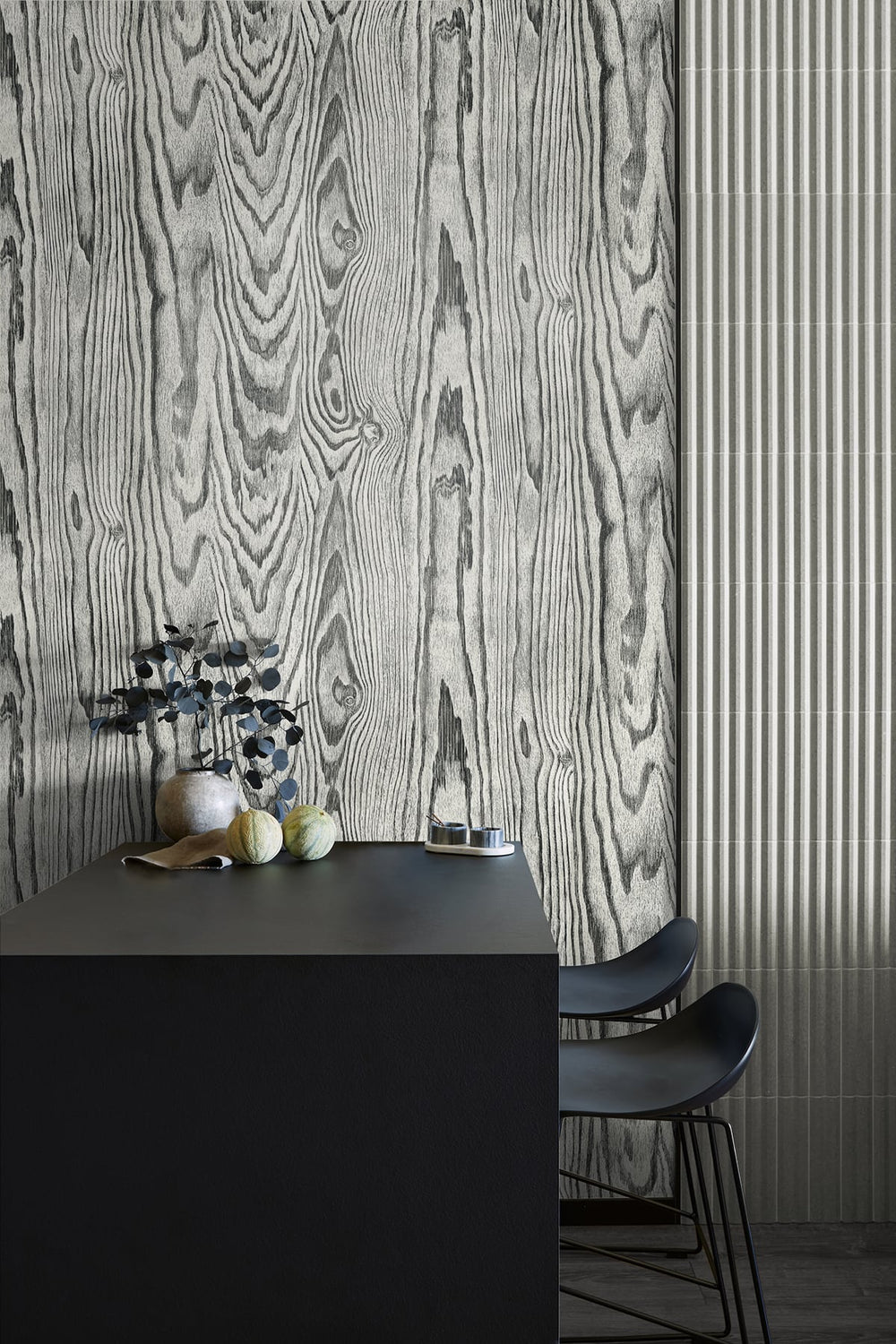 Nina Salt & Pepper JP10510 by Seabrook Designs Designer Wallpaper