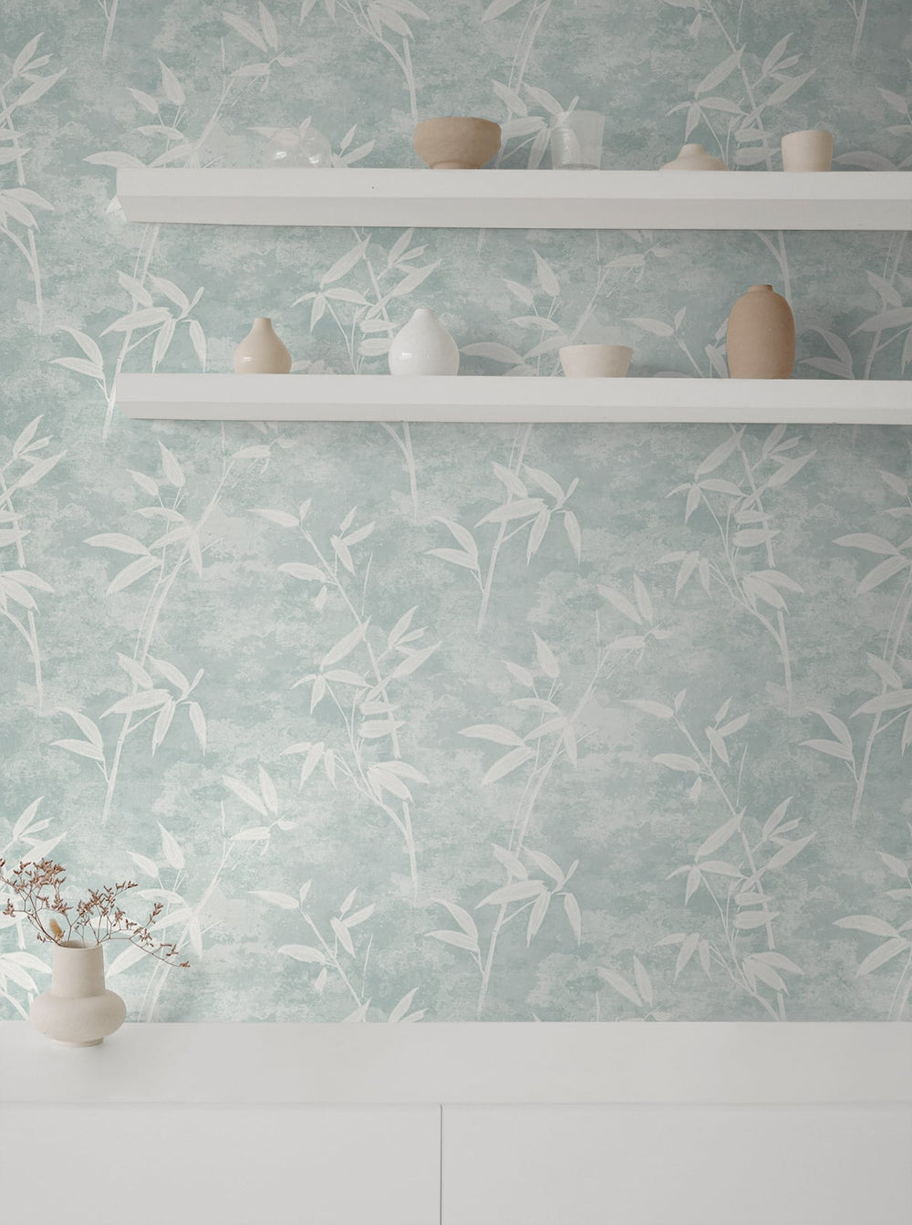 Honshu Bamboo Lakeside JP10902 by Seabrook Designs Designer Wallpaper