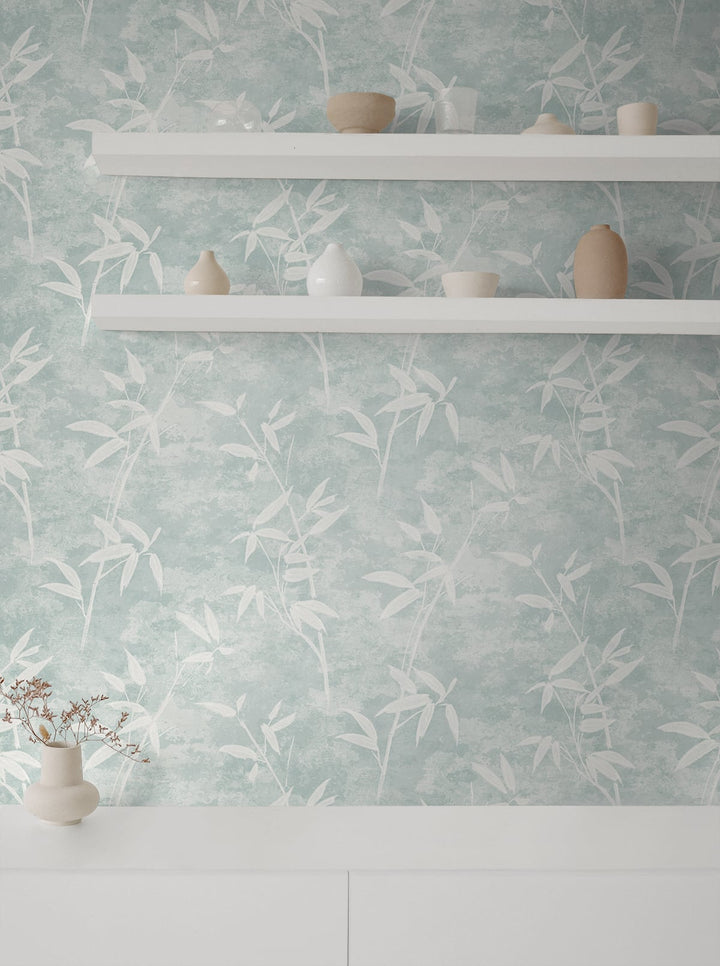 Honshu Bamboo Lakeside JP10902 by Seabrook Designs Designer Wallpaper