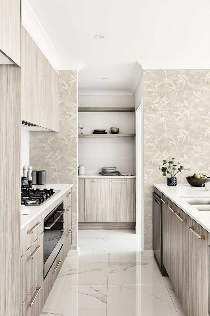 Honshu Bamboo Warmstone JP10907 by Seabrook Designs Designer Wallpaper
