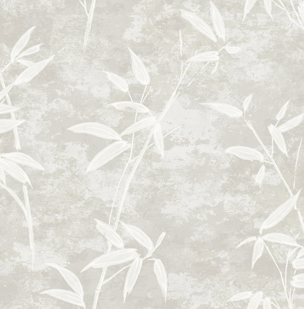 Honshu Bamboo Henon Gray JP10908 by Seabrook Designs Designer Wallpaper