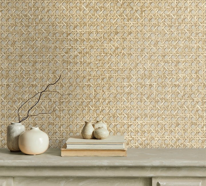 Mika Hemp JP11205 by Seabrook Designs Designer Wallpaper