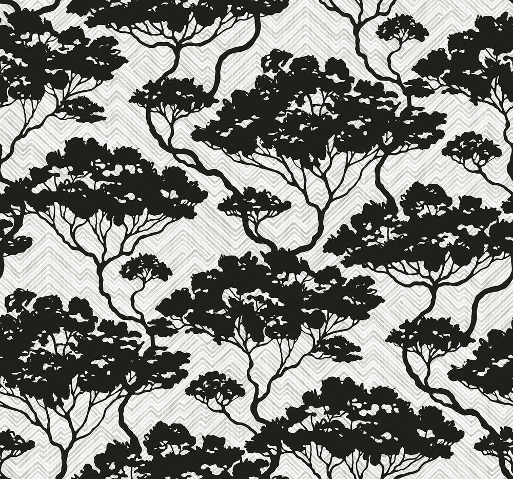 Nara Stringcloth Onyx & Fog JP11700 by Seabrook Designs Designer Wallpaper