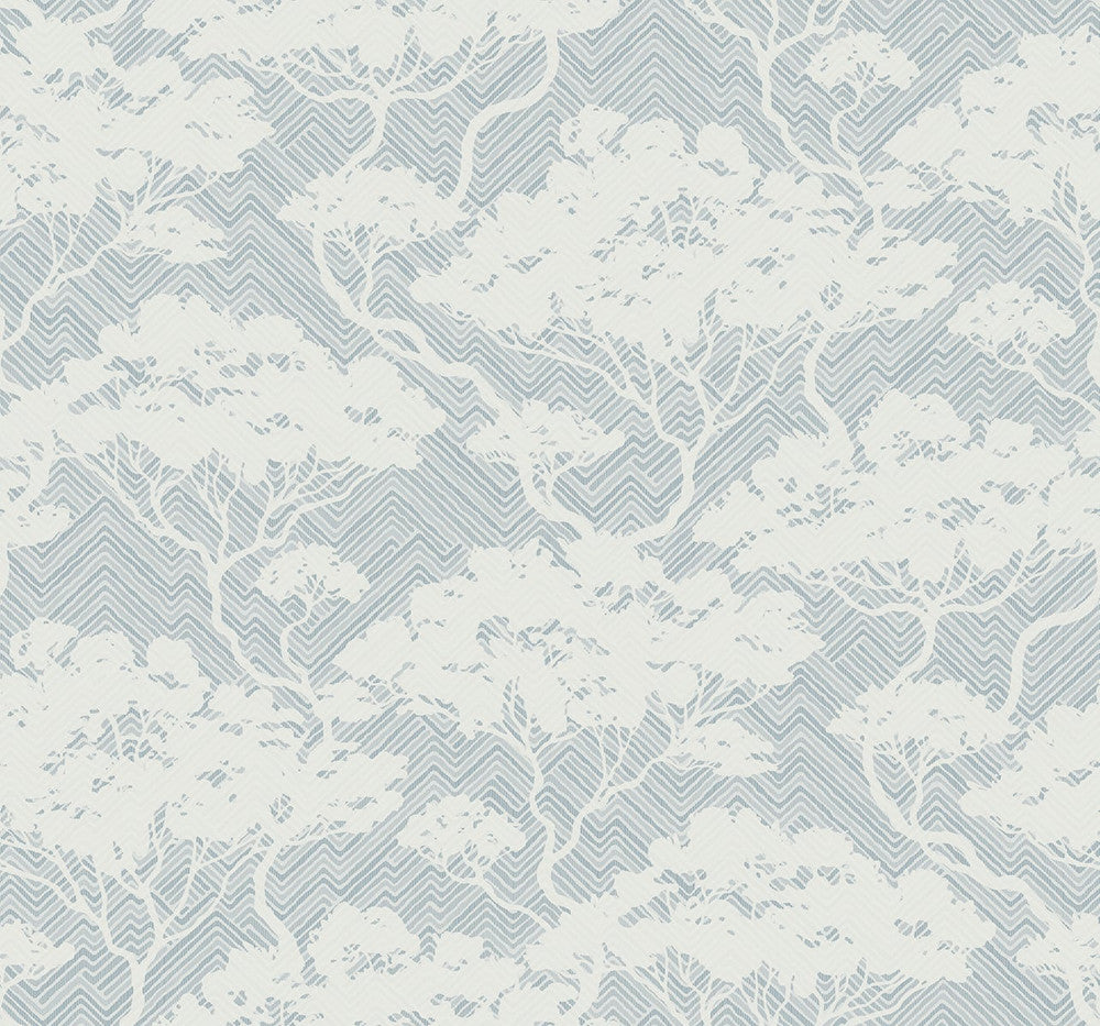 Nara Stringcloth Blue Mist JP11702 by Seabrook Designs Designer Wallpaper