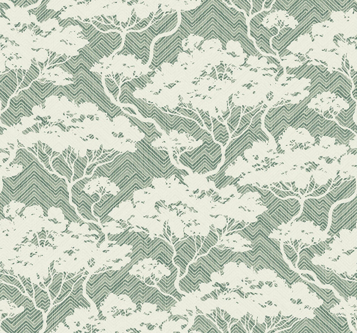 Nara Stringcloth Sage JP11704 by Seabrook Designs Designer Wallpaper