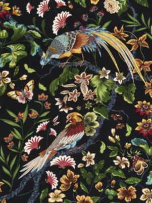 Botany Bay Black Ruby JP13400002 by Old World Weavers Designer Fabric DORSET COAST & WOODLAND ESTATE 82% VISCOSE 18% LINEN UNITED KINGDOM MEDIUM DUTY Horizontal: 43.25" and Vertical: 27" 54 - Swanky Fabrics -