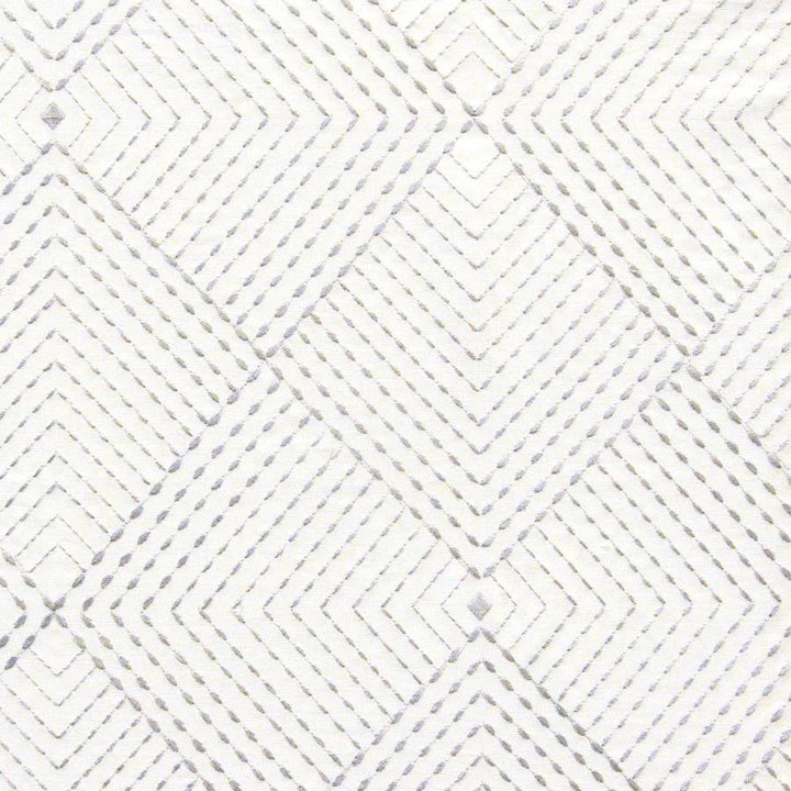 Kite # 425 Ziggy by Maxwell Designer Fabric Color Theory-Vol.Vi Flagstone 65% COTTON/30% RAYON/5% ZARI INDIA V-15"H-13" 54"EMB.52" - Swanky Fabrics -