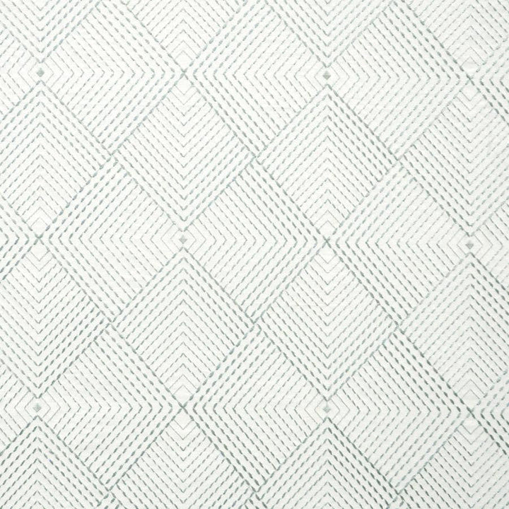 Kite # 817 Pool by Maxwell Designer Fabric Color Theory-Vol.Vi Odyssey 65% COTTON/30% RAYON/5% ZARI INDIA V-15"H-13" 54"EMB.52" - Swanky Fabrics -
