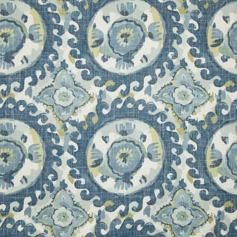 Kirkby # 506 Seaglass by Maxwell Designer Fabric Print Gallery Ii 69% POLYESTER
23% VISCOSE
8% LINEN CHINA V-13.5" H-13.5" 54" - Swanky Fabrics -