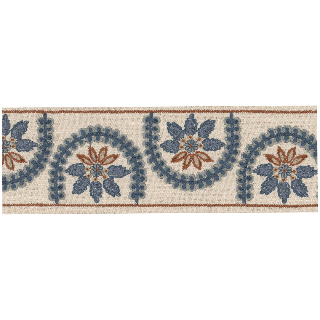 Kabuki 4 Indigo by Stout Designer Trim Kabuki 4 Indigo by Stout Trim UNCOMMON THREADS TRIM 75%COT 25%POL %PEMB India Horizontal: 7.5 and Vertical: 0 4.75 in - Fabric Carolina -