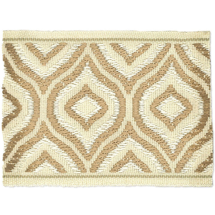 Kaleidoscope 2 Biscuit by Stout Designer Trim HARMONY TRIM 57%SVI 43%POL CHINA Horizontal: 0 and Vertical: 0 3 in - Swanky Fabrics -
