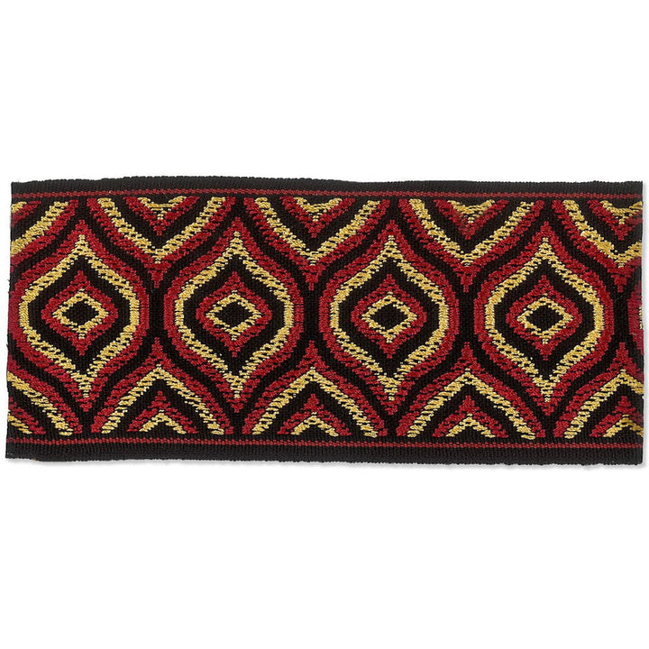 Kaleidoscope 3 Pepper by Stout Designer Trim HARMONY TRIM 57%SVI 43%POL CHINA Horizontal: 0 and Vertical: 0 3 in - Swanky Fabrics -