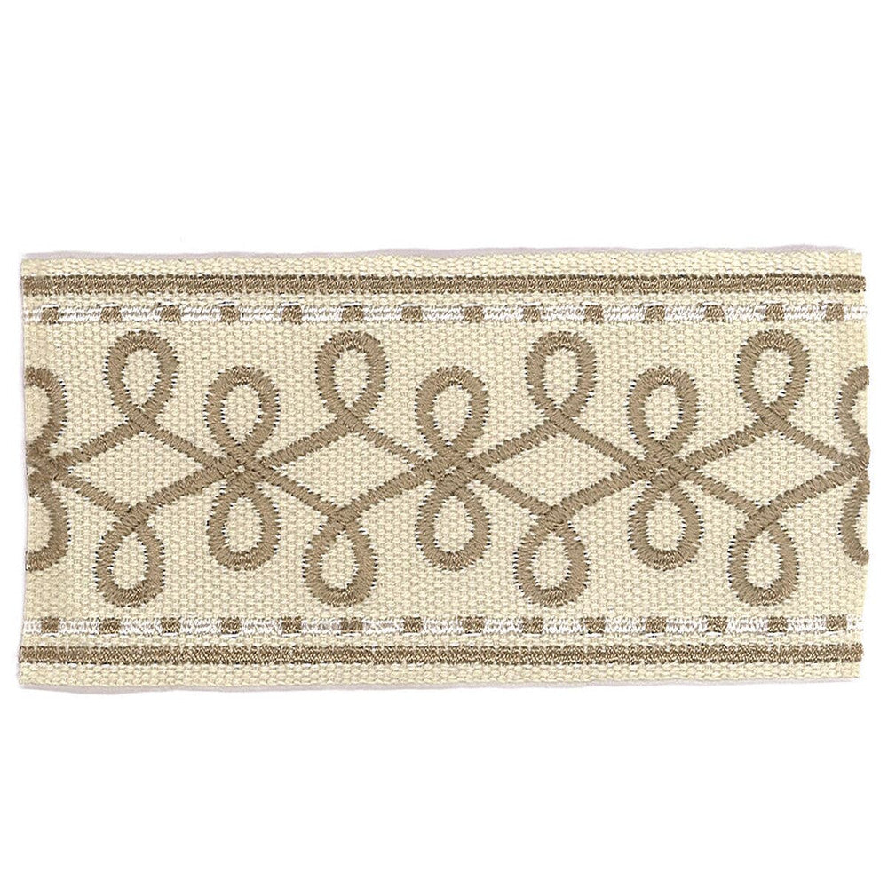 Katherine 1 Linen by Stout Designer Trim ACCENTS TAPES & BORDERS 100%SVI CHINA </p><p>Repeat: 0 2 in - Swanky Fabrics -