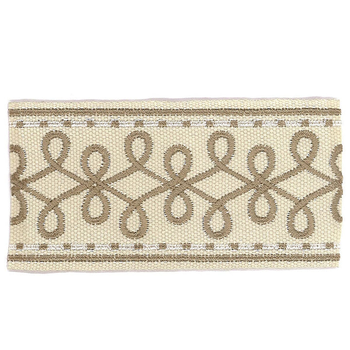Katherine 1 Linen by Stout Designer Trim Accents Tapes & Borders 100% Spun Viscose CHINA Horizontal: 1 and Vertical: 0 2 in - Swanky Fabrics -