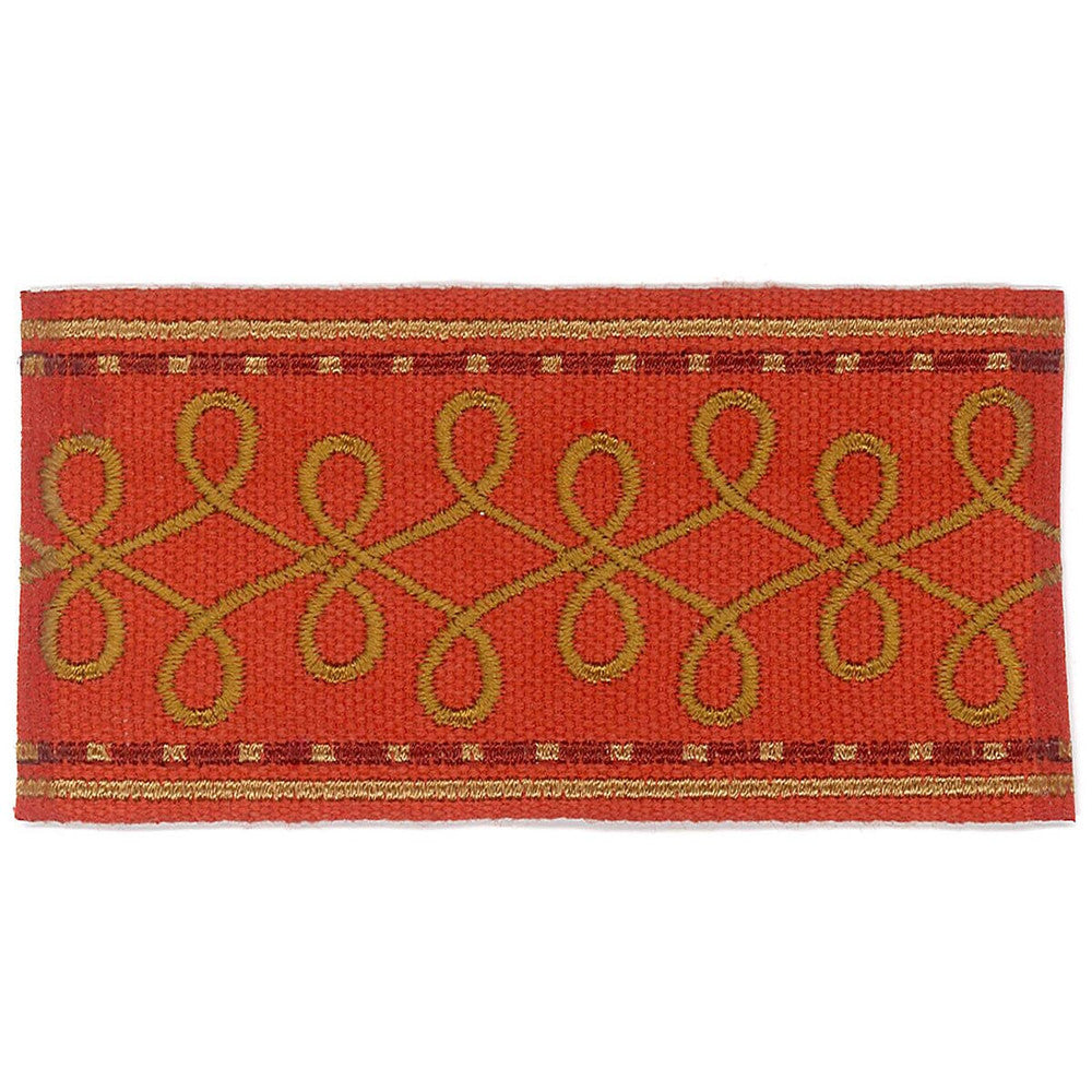 Katherine 3 Persimmon by Stout Trim Stout Trim Katherine 3 PersimmonTrim ACCENTS TAPES & BORDERS 100%SVI CHINA </p><p>Repeat: H: 1.000, V: 0.000 2 in - Fabric Carolina -