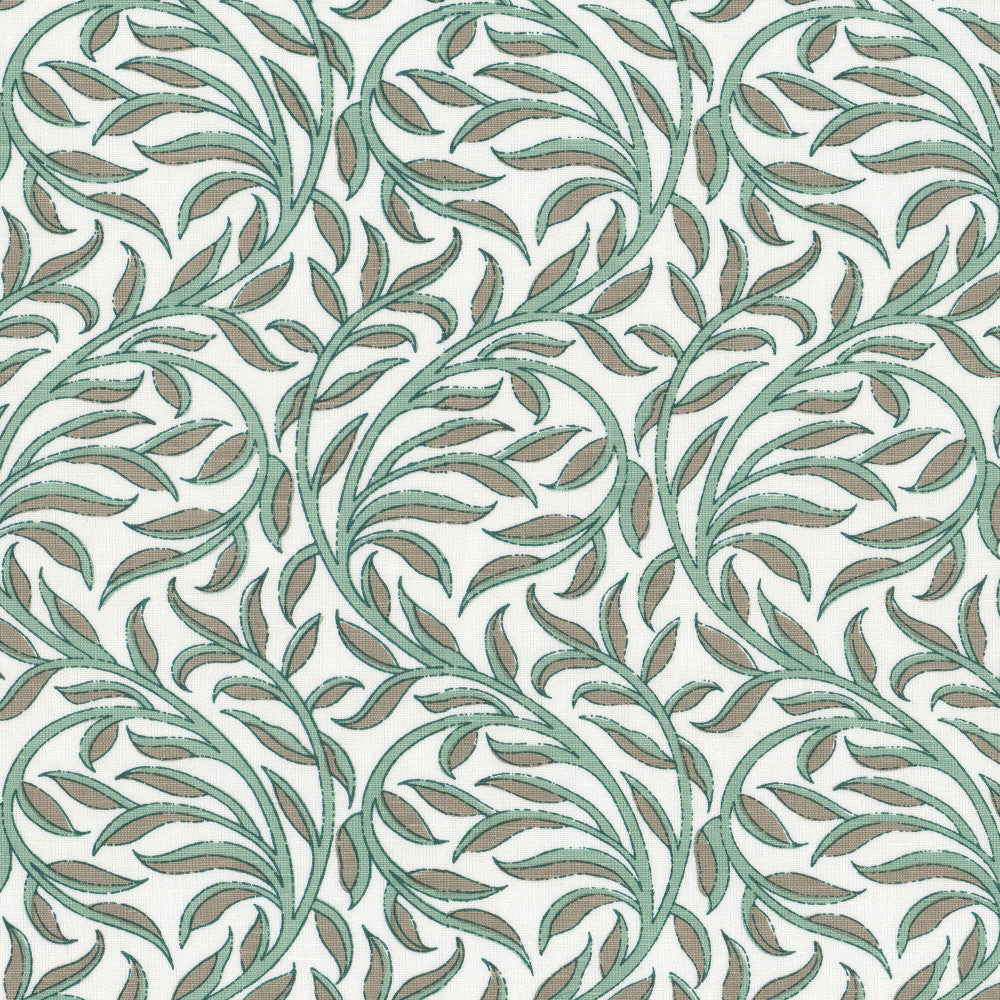 Kavan 4 Seaglass by Aoc Fabric Aoc Fabric Kavan 4 SeaglassFabric THE ART OF COLOR WELL KEPT SECRET 54%LIN 46%COT INDIA </p><p>Repeat: H: 7.875, V: 3.750 54 in - Fabric Carolina -