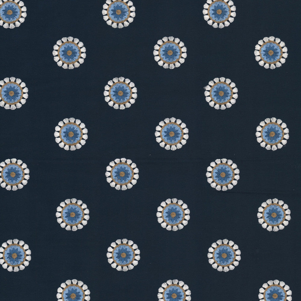 Kazoo 1 Sapphire by Stout Fabric Stout Fabric Kazoo 1 SapphireFabric COMFORTABLE LIVING MOONSTONE/NAVY 100%COT %VEMB INDIA </p><p>Repeat: H: 6.250, V: 5.125 51.5 in - Fabric Carolina -